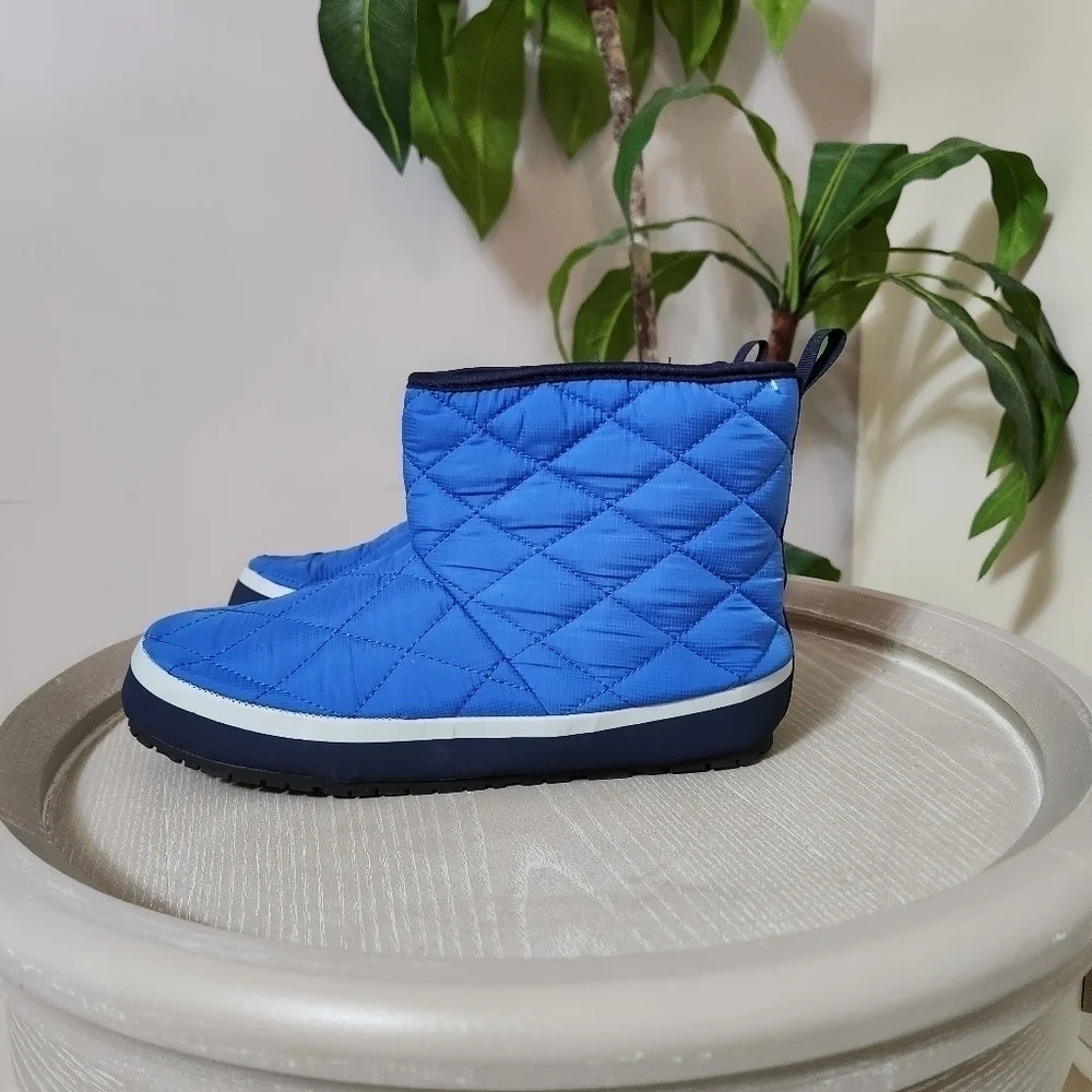 NWT Kamik Kids' Puffy Slip-On Mid Winter Boots Blue Size 5